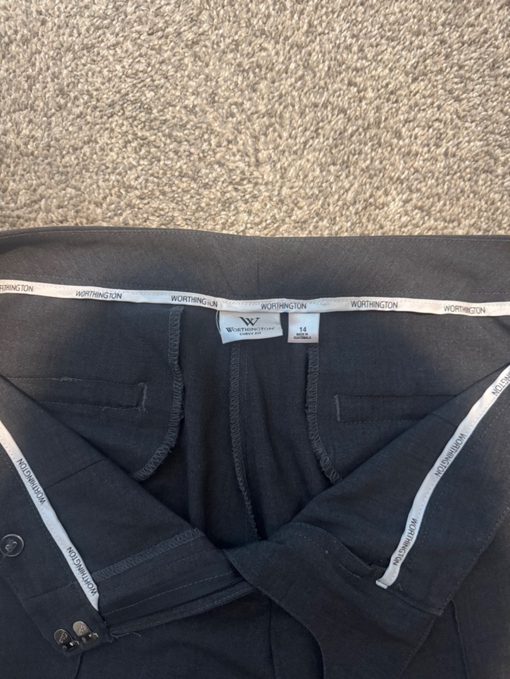 Worthington Black Women's Dress Pants - Picture 2 of 5